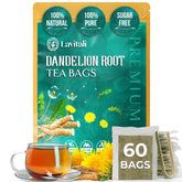 Lavitali, Dandelion Tea Bags | 100% Pure Herbal Tea | Caffeine-Free, Eco-Friendly Filter Bag | Daily Natural Botanical, Hot or Iced Herbal Infusion