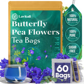 Lavitali, Butterfly Pea Flower Tea | 100% Pure Herbal Tea | Caffeine-Free, Antioxidant-Rich, Eco-Friendly Filter Bag | Daily Natural Botanical, Hot or Iced Floral Infusion