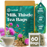 Lavitali, Milk Thistle Tea Bags | 100% Pure Herbal Tea | Caffeine-Free, Antioxidant-Rich, Eco-Friendly Filter Bags | Daily Natural Botanical, Hot or Iced Herbal Infusion