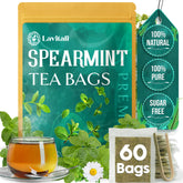 Lavitali, Spearmint Leaves Tea Bag | 100% Pure Herbal Tea | Caffeine-Free, Antioxidant-Rich, Eco-Friendly Filter Bag | Daily Natural Botanical, Hot or Iced Herbal Infusion
