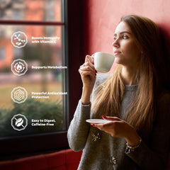 Lavitali, Hibiscus Tea Bags | 100% Pure Herbal Tea | Caffeine-Free, Antioxidant-Rich, Eco-Friendly Filter Bags | Daily Natural Botanical, Hot or Iced Floral Infusion