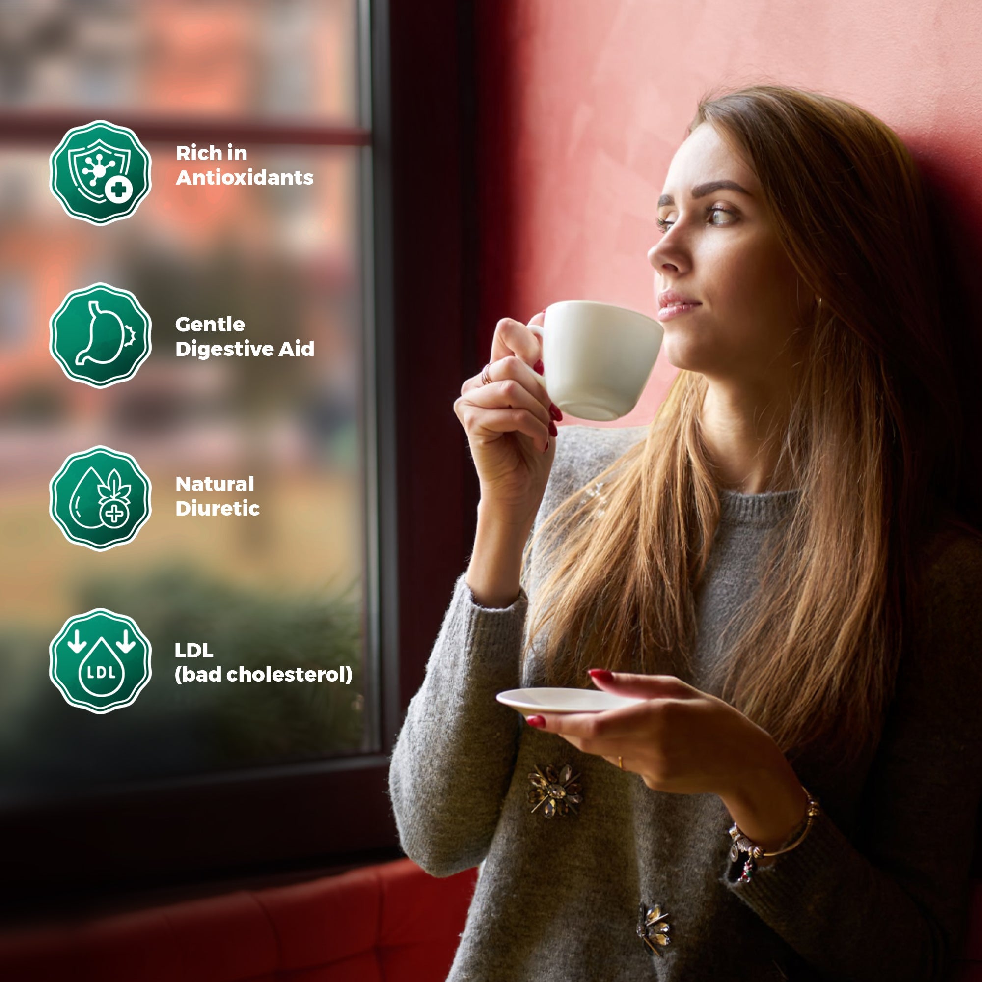 Lavitali, Burdock Root Tea Bags | 100% Pure Herbal Tea | Caffeine-Free, Antioxidant-Rich, Eco-Friendly Filter Bag | Daily Natural Botanical, Hot or Iced Herbal Infusion