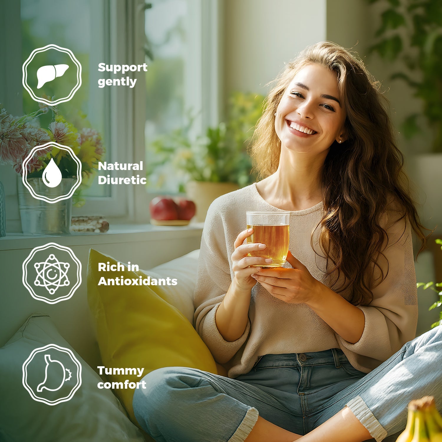 Lavitali, Dandelion Tea Bags | 100% Pure Herbal Tea | Caffeine-Free, Eco-Friendly Filter Bag | Daily Natural Botanical, Hot or Iced Herbal Infusion