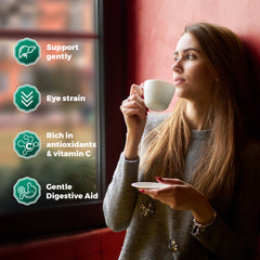 Lavitali, Dandelion Wolfberry Tea | 100% Pure Herbal Tea | Caffeine-Free, Antioxidant-Rich, Eco-Friendly Filter Bag | Daily Natural Botanical, Hot or Iced Herbal Infusion