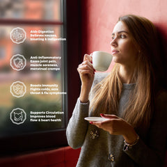 Lavitali, Ginger Tea Bags | 100% Pure Herbal Tea | Caffeine-Free, No Sugar, Eco-Friendly Filter Bags | Daily Natural Botanical, Hot or Iced Herbal Infusion