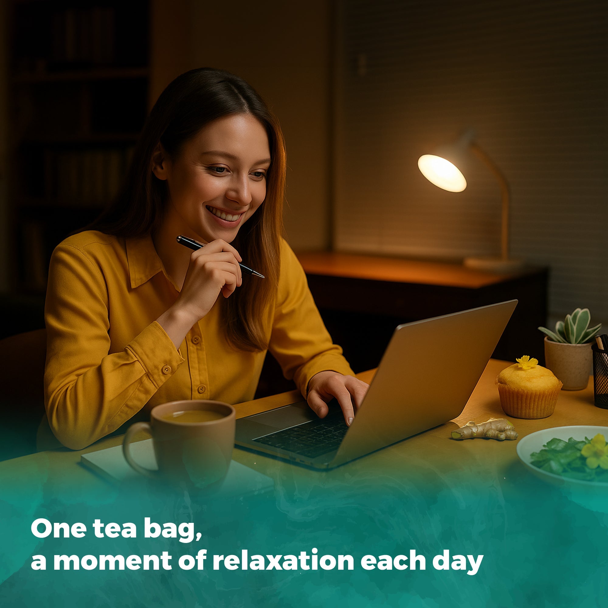 Lavitali, Ginger Tea Bags | 100% Pure Herbal Tea | Caffeine-Free, No Sugar, Eco-Friendly Filter Bags | Daily Natural Botanical, Hot or Iced Herbal Infusion